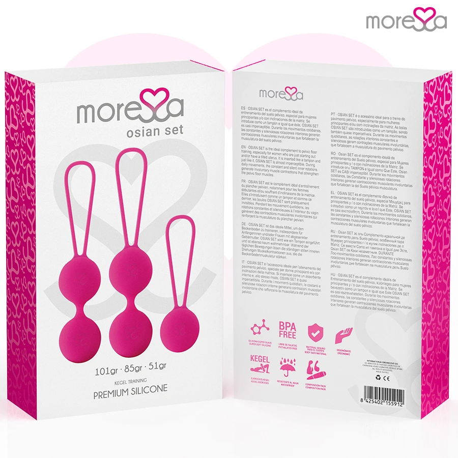 MORESSA - SET OSIAN PREMIUM SILICONE ROSA